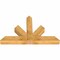 Ekena Millwork Saratoga Rough Sawn Timber Gable Bracket, Western Red Cedar, 60"W x 38"H x 6"D x 6"F, 15/12 Pitch GBW060X38X0606SAR00RWR - alternate 5